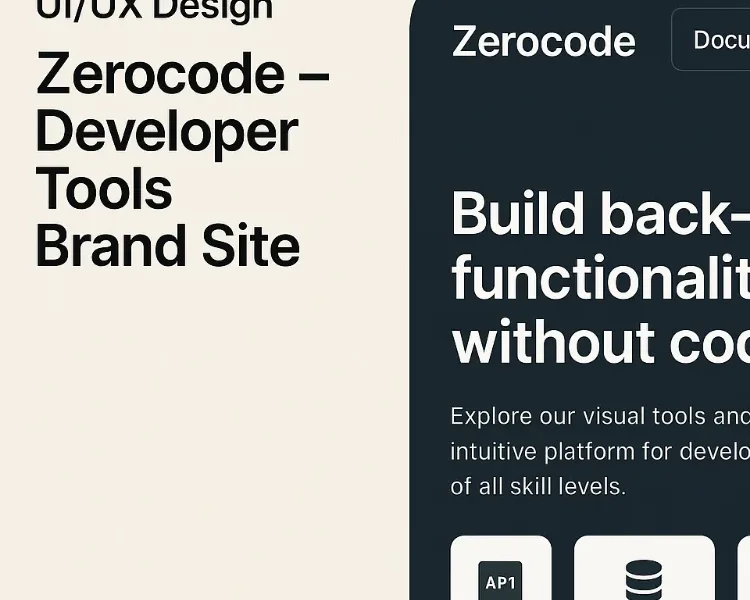 Zerocode – Developer Tools Brand Site
