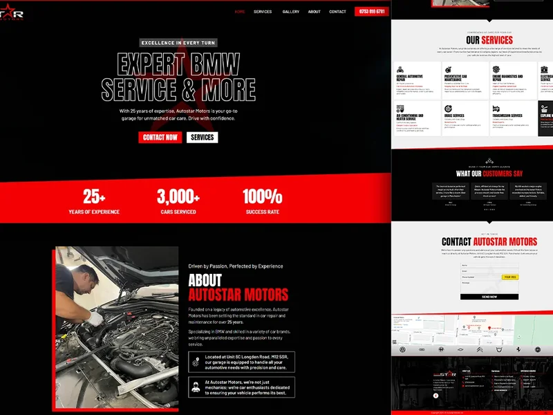 Website for Auto Mechanic